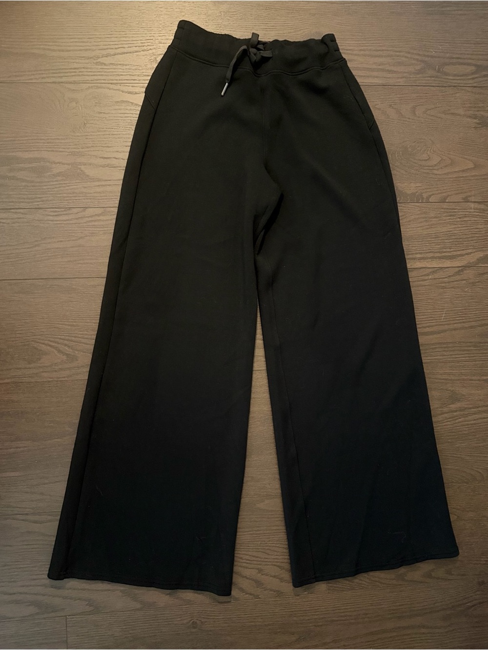 Spanx women’s Black Wide-Leg Drawstring Pants